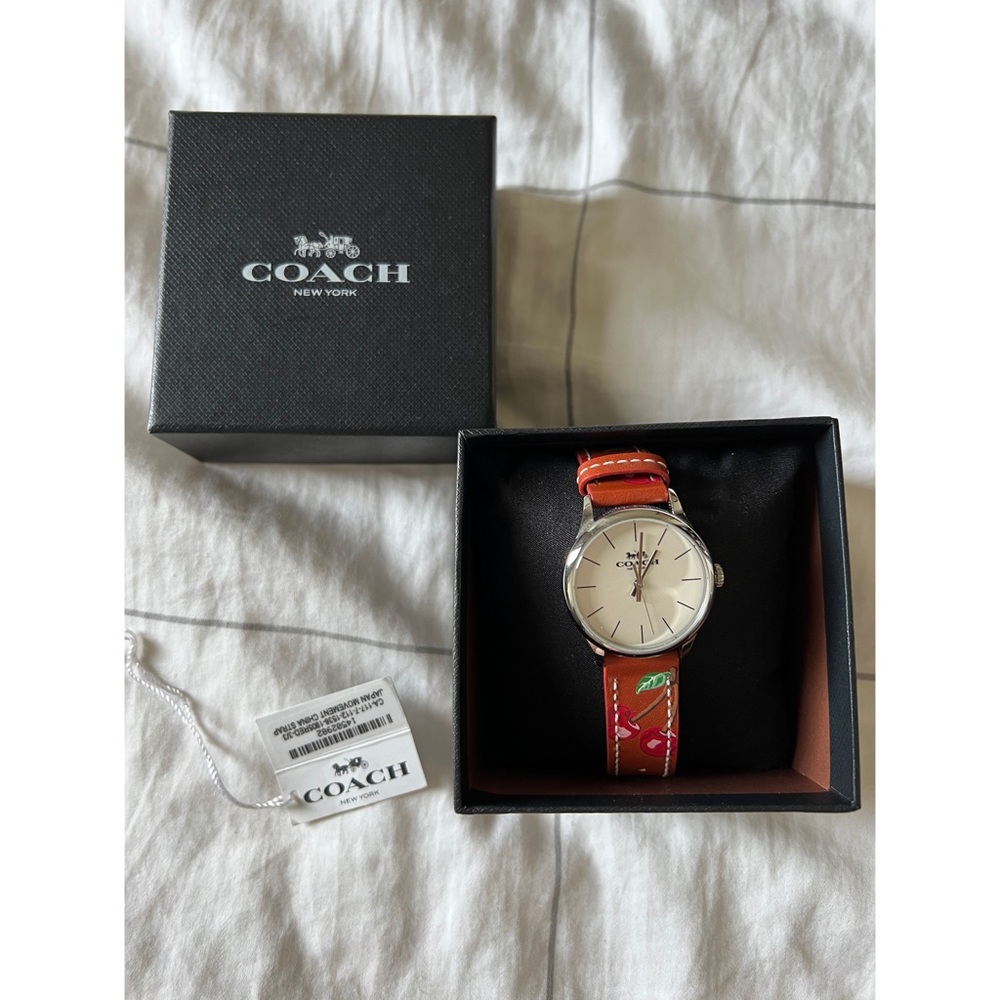 Coach slim leather watch women’s